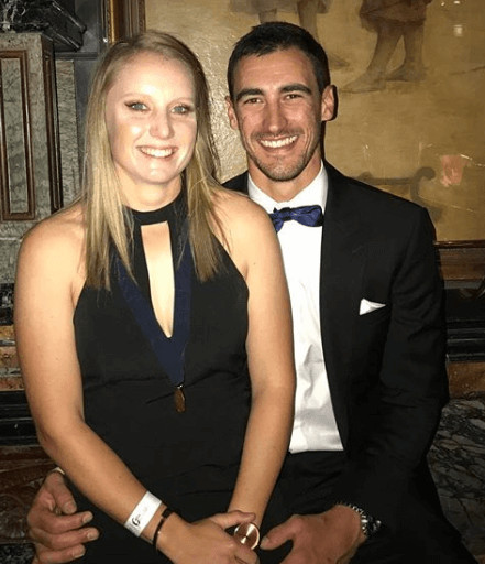 Mitchell Starc And Moments With Wife